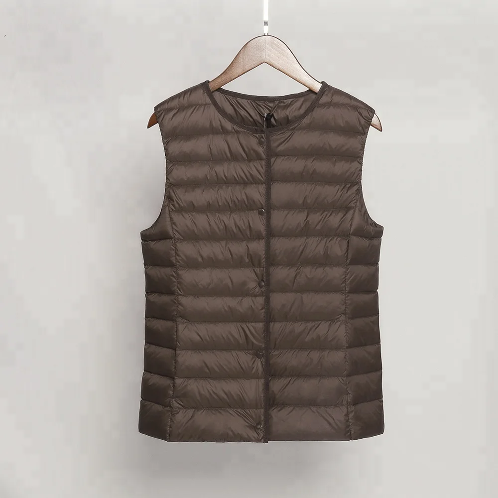 
Winter New Sleeveless Women Duck Down Vests Outdoor 