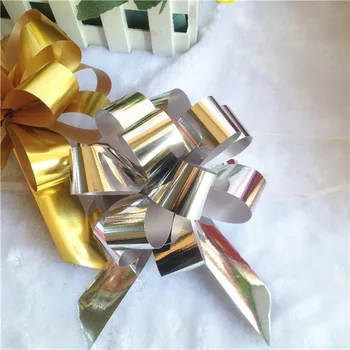 silver gift wrap bows