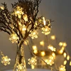 Dongguan Festival decoration battery string lights snowflake led light chain