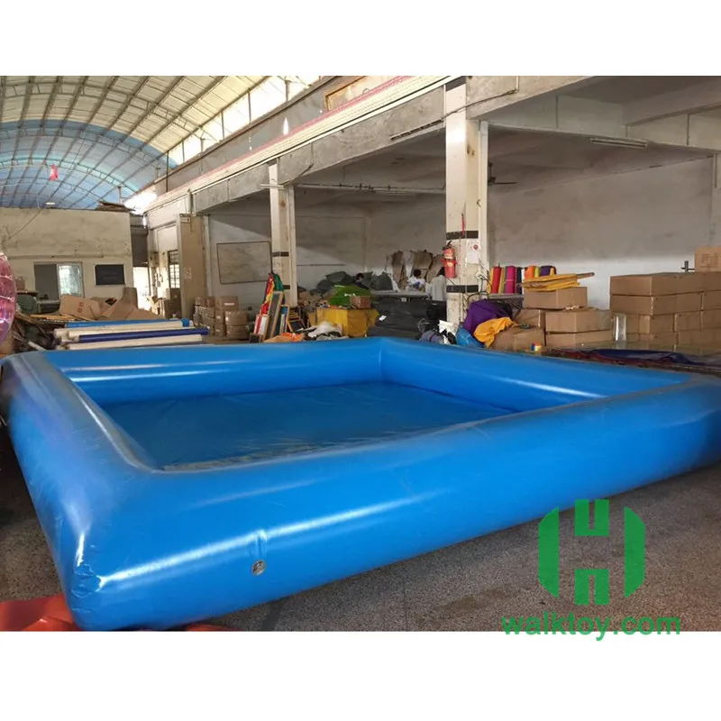 Hi Customized Giant Square Inflatable Swimming Pool With Bumper Boat ...