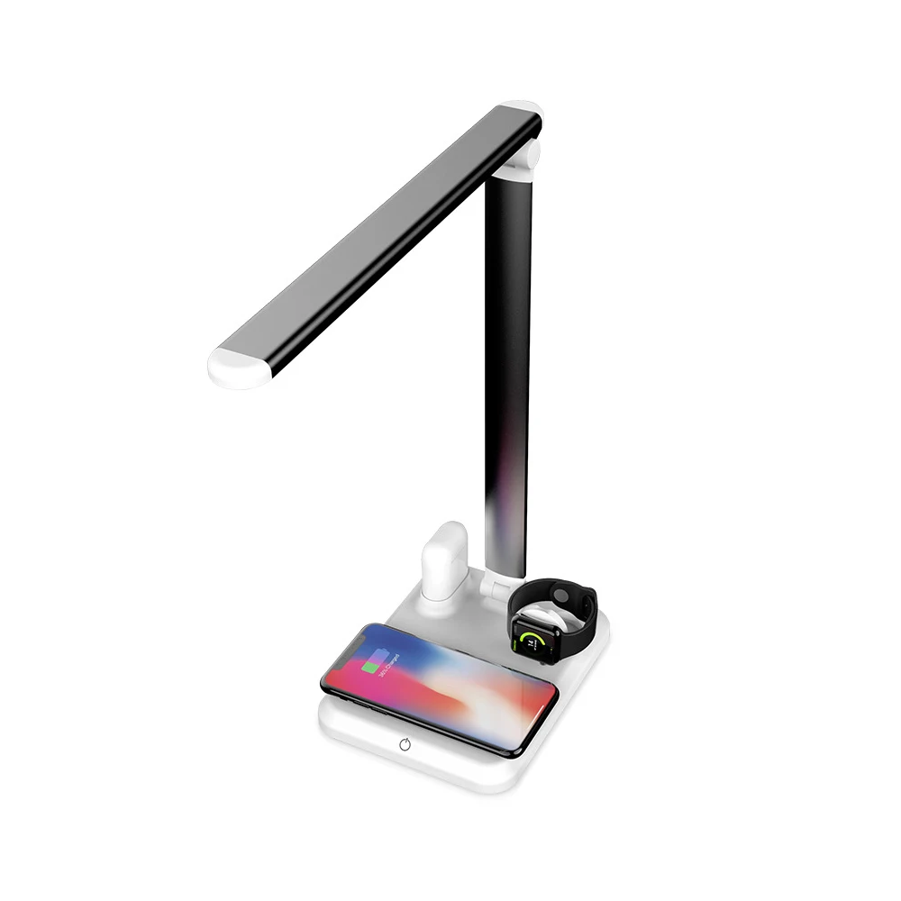 

4 in 1 Multifunctional wireless charging lamp fast charger for iphone Huawei Samsung Xiaomi Airpods and Apple Watch