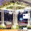 Stainless Steel Arch Gazibo Golden Mirror Mandap