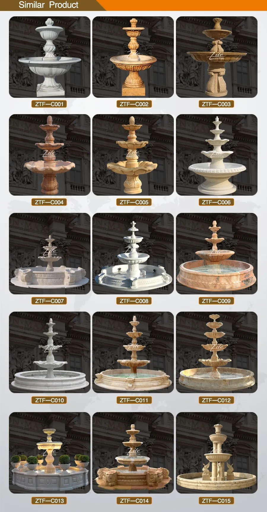  Outdoor Garden Stone Marble Water Fountain (1).jpg