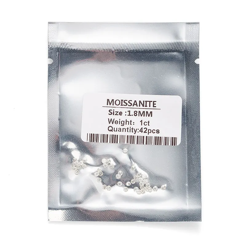 

Wholesale price 1.8mm loose moissanite melee diamond VVS1 clarity lab grown gemstone