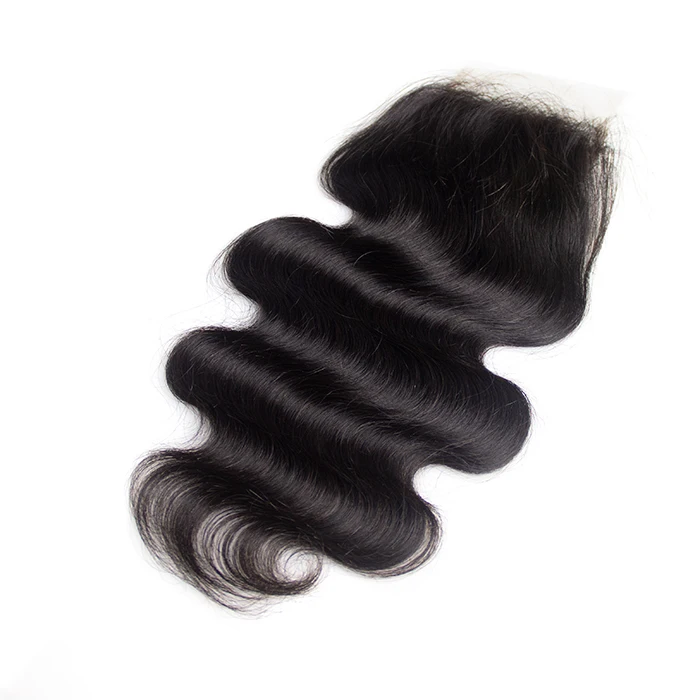 

Wholesale Color 1B# Virgin Brazilian Straight Bodywave Hair Lace Closure Frontals With Baby Hair For Women