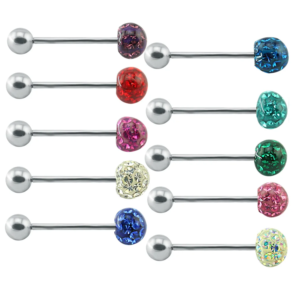 

For girls industrial tongue peiercing tools lip piercing tongue ring body jewelry, Color as the pictures or as you like