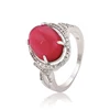13721 Xuping ruby crystal opal element ring,women wedding ring,kamar bandh indian jewelry