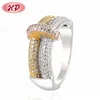 Tri Color Index Finger Rings Jewelry Women Saudi Arabia Gold Latest Wedding Ring Price