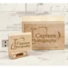 Engraved Logo Walnut Wood USB 3.0 Flash Drive USB Pendrive with USB Box