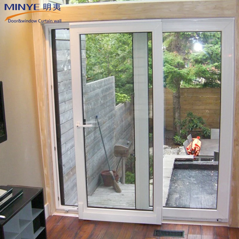 تصميم المنزل الحديث frecnh مزدوجة زجاج باب دخول الأبواب البلاستيكية