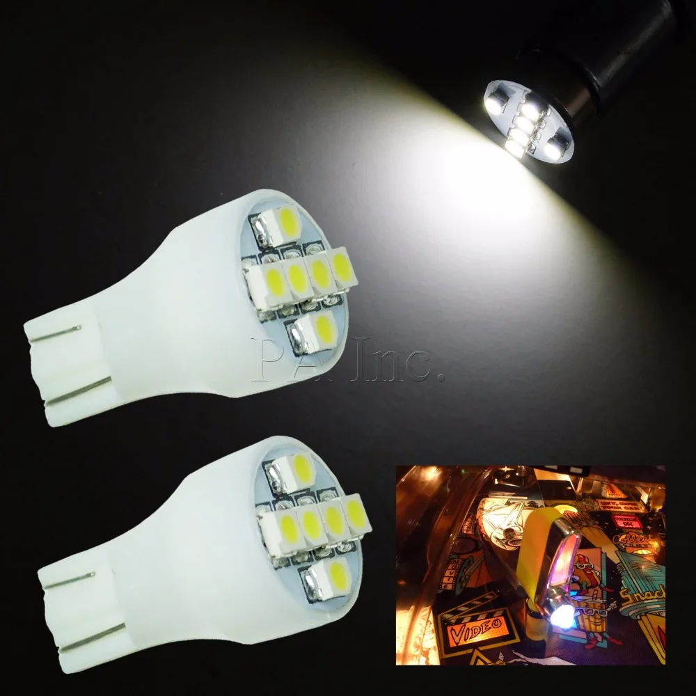 

PA Pinball Colorful LED 6.3V AC/DC 6SMD 3528 T15 #906 921 W16W Game Machine Bulb