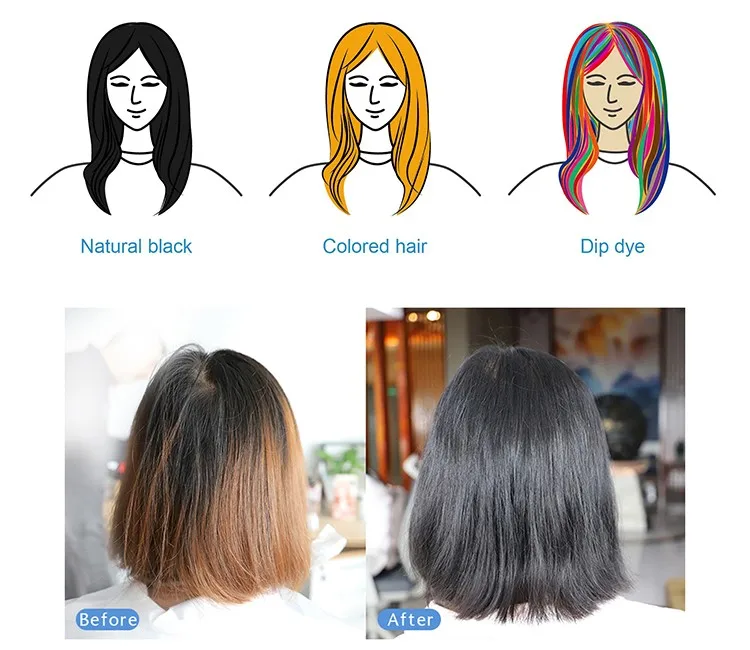 China Factory Direct Sale In Dubai Hair Color Black Dye Shampoo