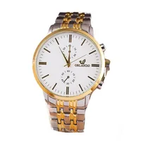 

3852 Classic Fashion Gold Steel Watch Quartz Men Watch