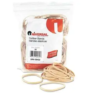 UNIVERSAL OFFICE PRODUCTS 432 Rubber Bands, Size 32, 3 x 1/8, 205 Bands/1/4lb Pack
