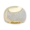 Diamond Swirl Dome Ring In 14kt Yellow Gold for sell