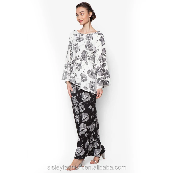 Neueste design baumwolle baju  kurung  und kebaya  2019 mode 