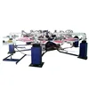 8 color automatic leather saddle rotary / octopus /cylindrical screen printing machine price