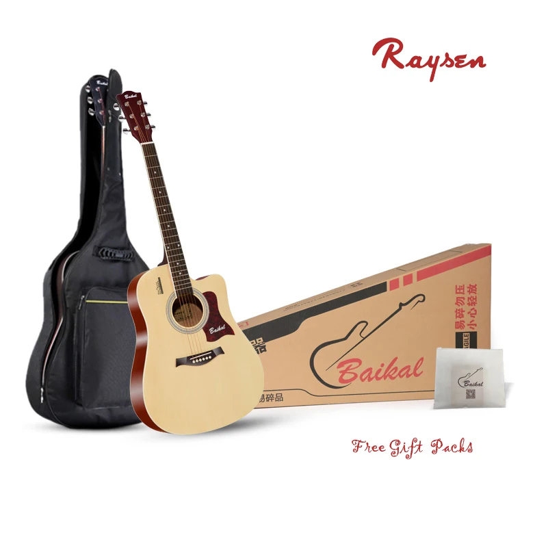 

Factory Price Retail  mini Acoustic Guitar Spruce Basswood Body, Black, burlywood, sunset