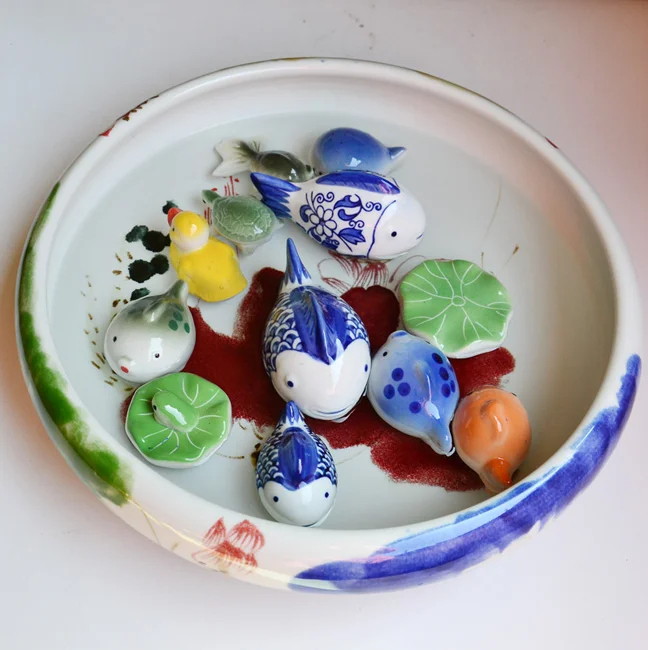 Home Decoration Ceramic Art Craft Floating Fish From Jingdezhen Buy