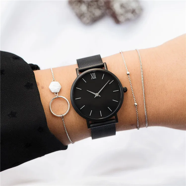 3ATM water resistant quartz movement hand watch personalized wrist watch women