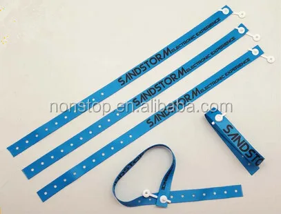 Hot thermal transfer ribbon identification wrist band fashionable low price Guangdong power plant