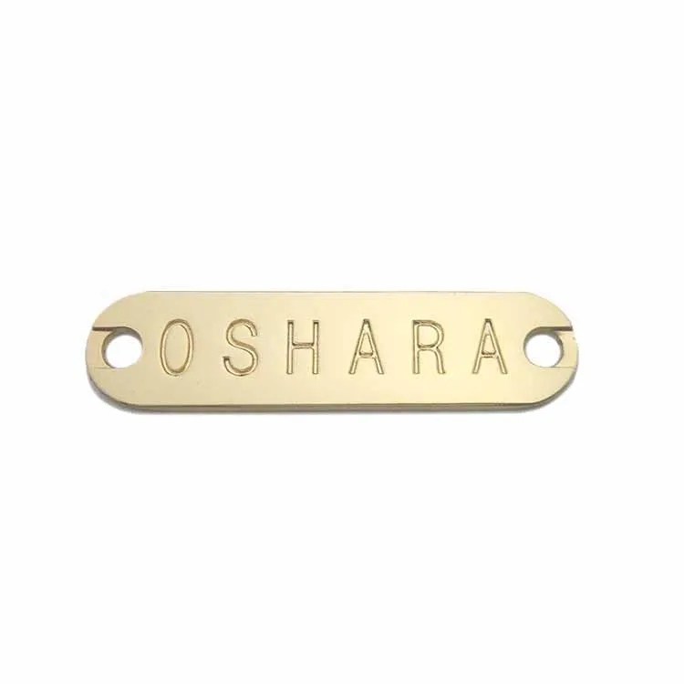 

Fashion custom gold color metal brand logo tag for garment/bag/hat, Gold or as your request