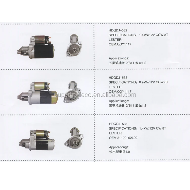 Auto Starter Parts For Suzuki 3110077a00 2280006791 Car Starter Buy Auto Parts,Auto Starter