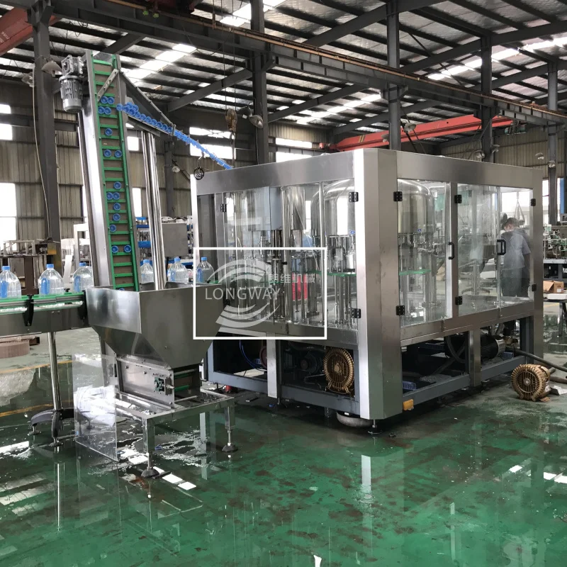 45mm screw cap / 3 in 1 big bottle Monobloc filling machine for Spring Water