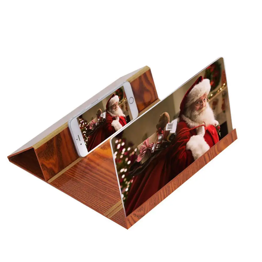 Mobile Phone Screen  Amplifier 3D Magnifier 12 inch  Portable HD Movie Amplifier Enlarge Stand