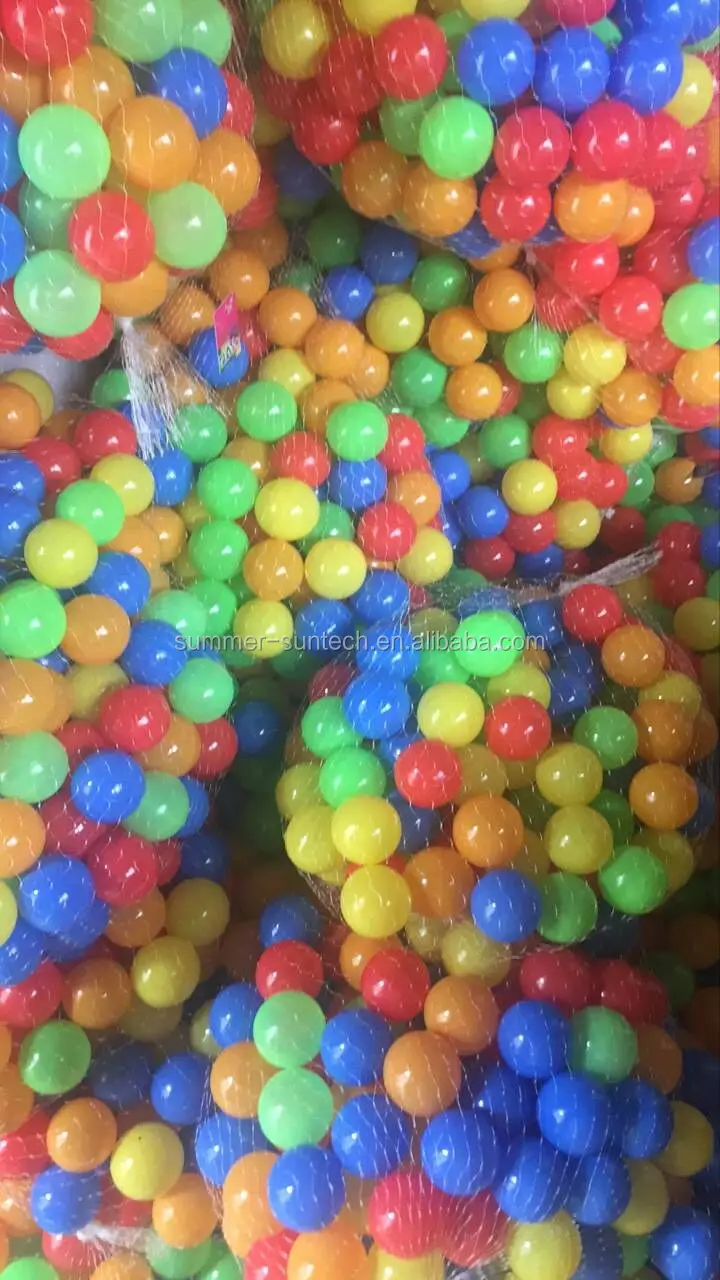 55mm Pe Colorful Baby Ocean Ball,Pit Balls,Bathing Toy Soft Hollow
