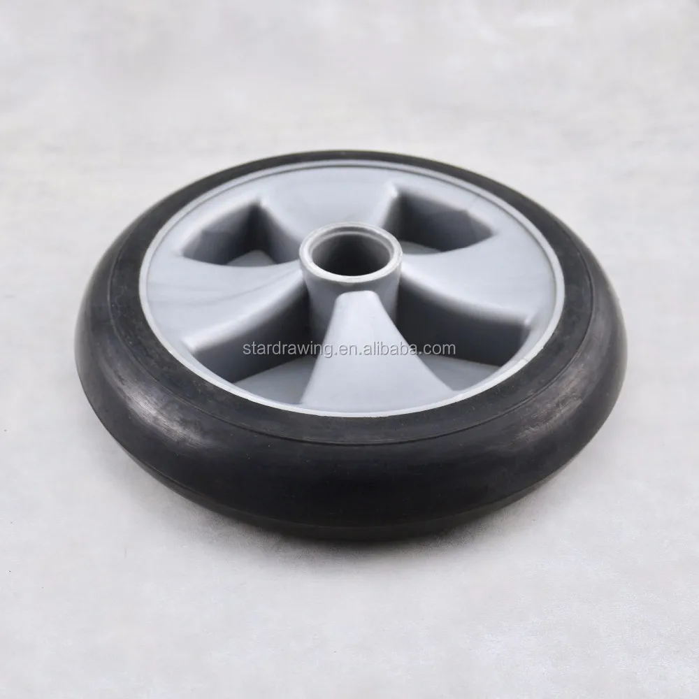 Ss Balloon Cushion Rubber On Polyolefin 200 Mm 8 Inch Hand Pallet Truck