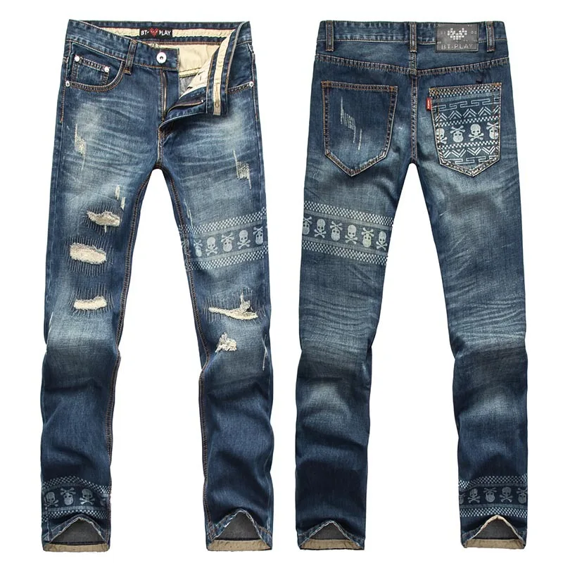 printed jeans mens
