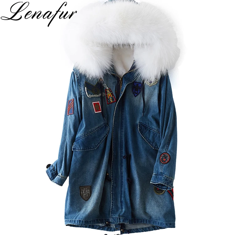 ladies fur parka