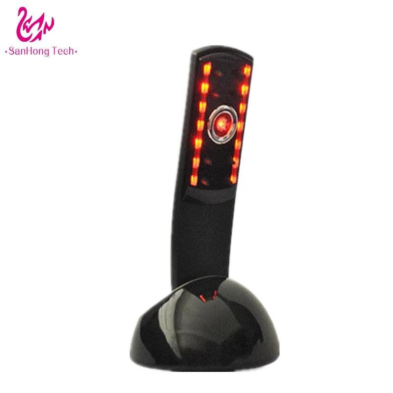 

Multifunction Laser Comb hair growth occurred hair beauty instrument vibration massage beauty salon hair Comb, Black