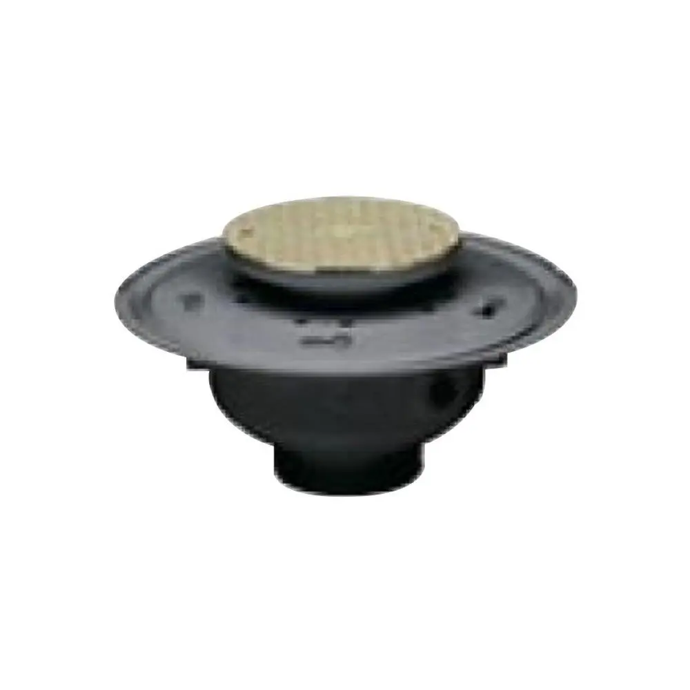 Oatey 74154 PVC Adjustable Commercial Cleanout with 6-Inch NI Cover, 4-Inch