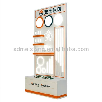 led display cabinet wooden