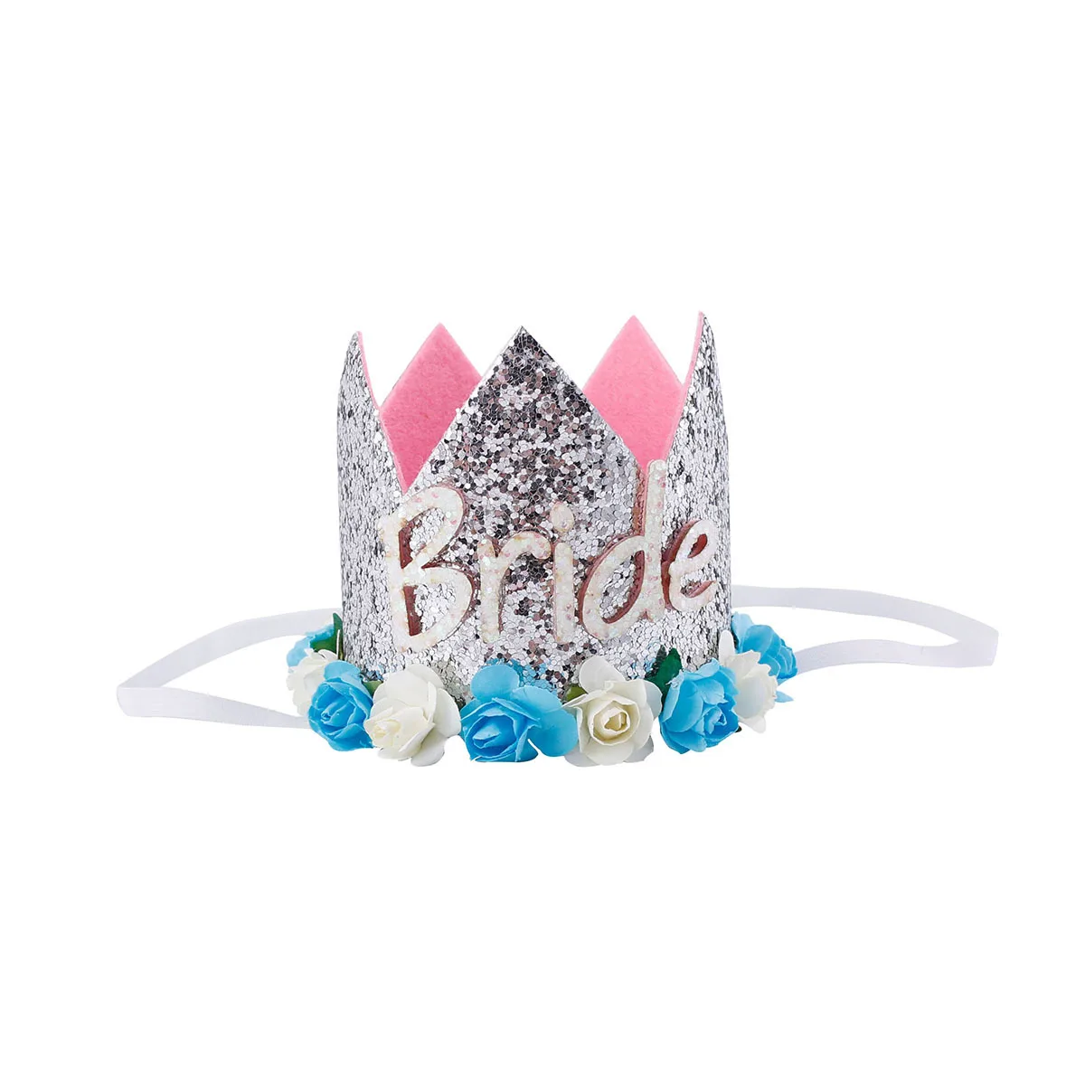 Baby Princess Crown Kids Baby First Birthday Hat Sparkle Gold Flower ...