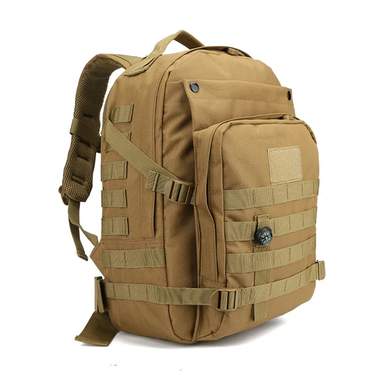 Outdoor canvas compass military backpack bag custom hiking travel bag