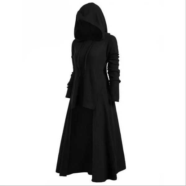 

2019 Hooded casual loose stretch solid color coat BJD2037