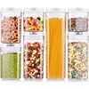 7Piece set airtight dried fruit cookie cereal storage containers bpa free