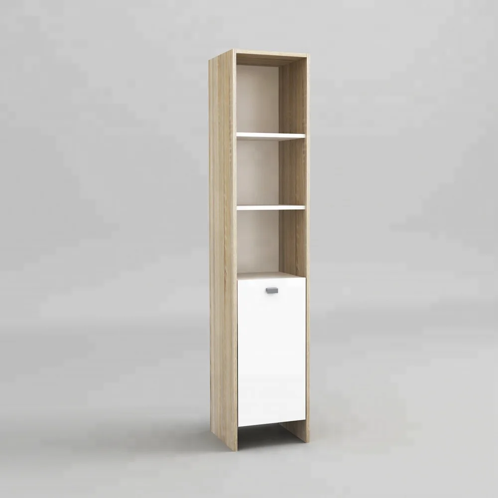 
wholesale Cheap furniture freestanding modern melamine bathroom storage tallboy cabinet 