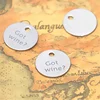 GOT WINE charm silver tone drink me message charm pendant 20mm