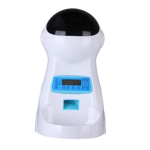 Image of 3L automatic pet food feeder with voice recording pet food medium small dog cat LCD screen dispensers 4 times a day