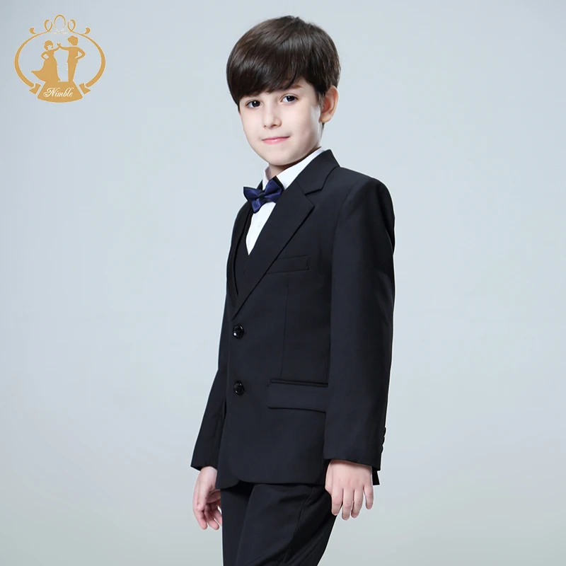 Nimble Little Grey Boys Formal Suit With Shirt And Tie Size 213 100