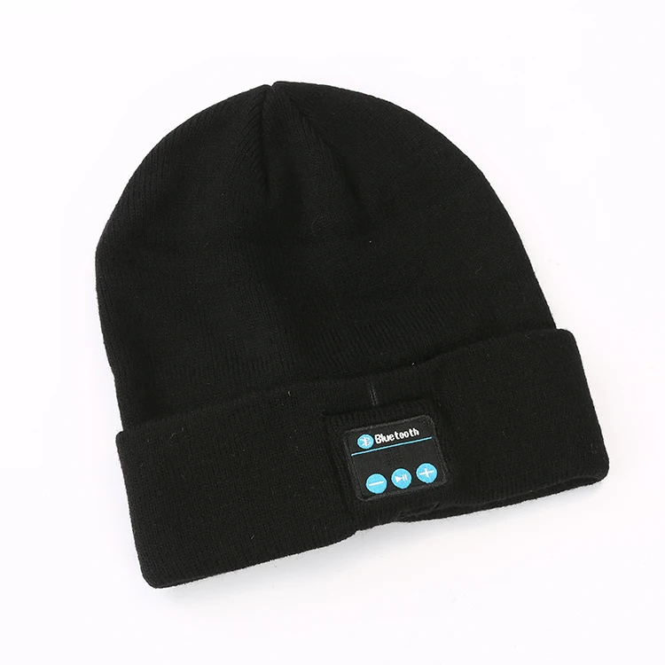 

Amazon wholesale dropshipping electronic Winter knitted Music Hat Bluetooth 4.2 Beanie crimping Hat headphones for girls Gift, 3 colors available