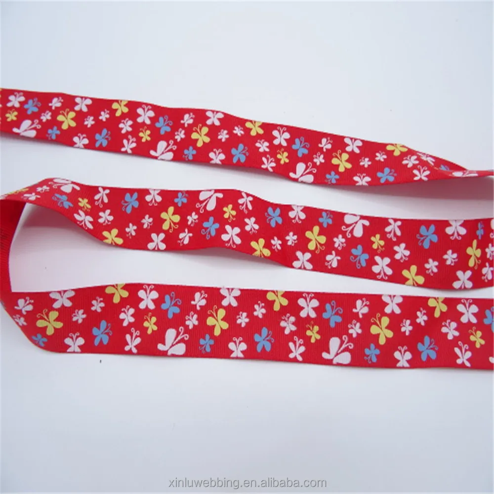 
Custom size colorful printed webbing 
