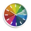 Hot sale rainbow children student wall clock
