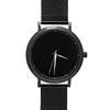 Clean Dial Face Black Minimalist 42mm 316L stainless steel Japan movement Man wrist watches OEM Mesh Bands