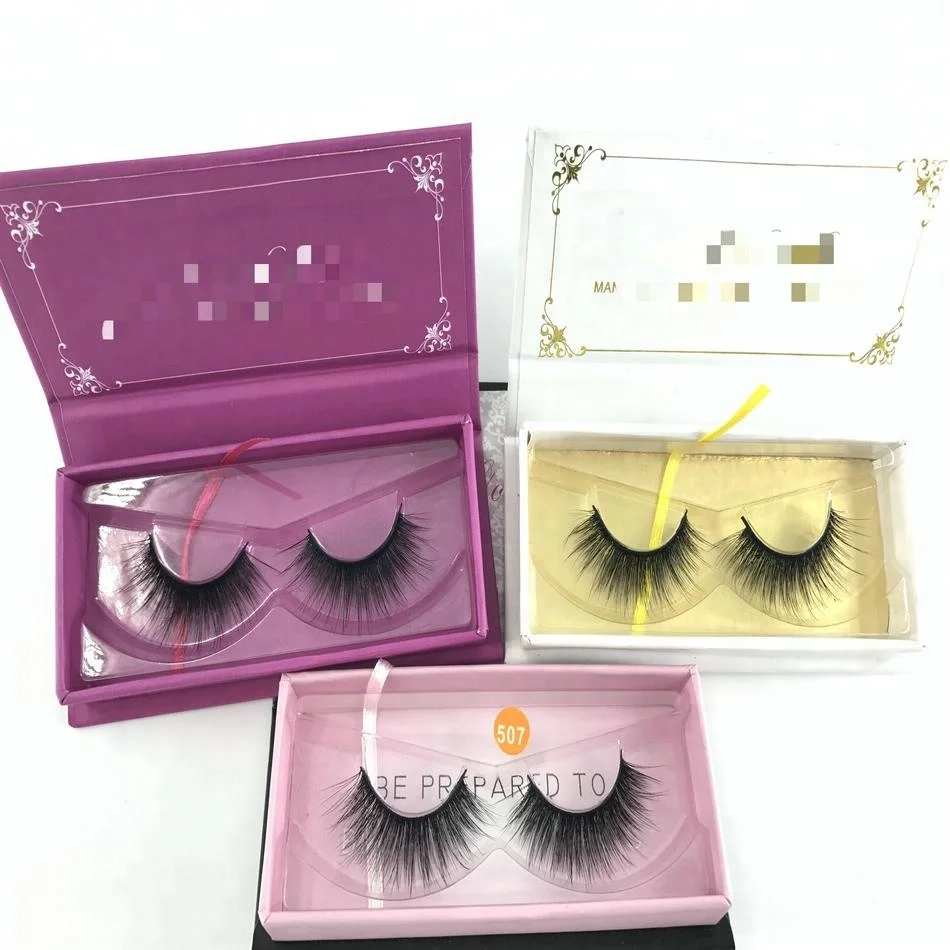 

Eyelash Vendor Customized Boxes Popular New Fashion Hot Sale Natural Soft Fluffy 3D Faux Mink Eyelashes