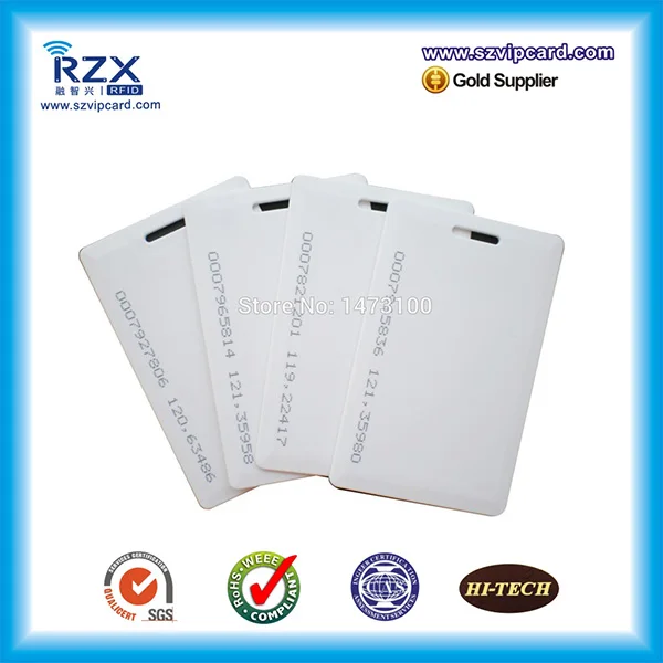 Hot sell thick TK4100 125KHz RFID blank card